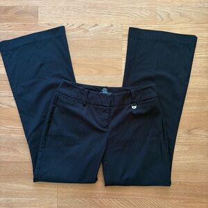 Black Pinstripe Trousers